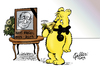 Cartoon: Haribo (small) by Paolo Calleri tagged hans,riegel,junior,bonn,haribo,süsswaren,fruchtgummi,gummibären,goldbären,karikatur,paolo,calleri