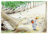 Cartoon: Klima-Kipppunkt (small) by Paolo Calleri tagged welt,amazonas,regenwald,klima,klimawandel,kipppunkt,resilienz,verlust,artenvielfalt,abholzung,karikatur,cartoon,paolo,calleri