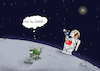 Cartoon: Mann im Mond (small) by Paolo Calleri tagged china,welt,mond,erdtrabant,sonde,raumsonde,erkundung,wissenschaft,rueckseite,change4,mann,karikatur,cartoon,paolo,calleri