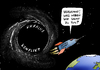 Cartoon: Schwarzes Loch (small) by Paolo Calleri tagged ukraine,konflikt,krise,usa,russland,raumforschung,weltraumbehörde,nasa,weltraum,wissenschaft,zusammenarbeit,karikatur,cartoon,paolo,calleri