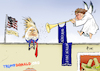 Cartoon: Shutdown (small) by Paolo Calleri tagged usa,mexiko,shutdown,präsident,donald,trump,mauer,immigration,immigranten,haushalt,haushaltssperre,regierung,demokraten,republikaner,erpressung,milliarden,dollar,grenzmauer,humpty,dumpty,figur,geschichte,weihnachten,weißes,haus,washington,karikatur,cartoon,paolo,calleri