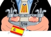 Cartoon: Daumenschrauben (small) by RABE tagged katalanen,unabhängigkeit,spanien,madrid,putsch,barcelona,puigdemont,rabe,ralf,böhme,cartoon,karikatur,pressezeichnung,farbcartoon,tagescartoon,daumenschrauben,unabhängigkeitserklärung