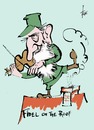 Cartoon: Fiddler on the roof (small) by tiede tagged fiddler,on,the,roof,fidel,castro,anatevka,musical,tiede,tiedemann,cartoon,karikatur