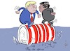 Cartoon: Pas de deux (small) by tiede tagged trump,xi,china,handelskrieg,zölle,ballett,tiede,cartoon,karikatur
