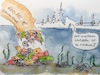 Cartoon: Steuergelder (small) by Pralow tagged elbvertiefung,steuergelder,kompromiss,schiff,container,hamburg,schleswig,holstein,umweltschutz,naturschutz