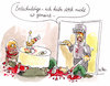 Cartoon: Fasching (small) by REIBEL tagged fasching,karneval,party,ritter,schwert,blutbad,ärger,wohnung,reue,entschuldigung