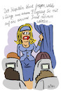 Cartoon: Flugangst (small) by REIBEL tagged flugzeug,stewardes,passagiere,turbulenzen,airline,flugangst,ferien