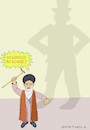 Cartoon: Will you really? (small) by Barthold tagged iran,america,trump,elimination,qassem,soleimani,head,al,quds,brigades,call,revenge,ayatollah,chamenei,uncle,sam,huge,shadow