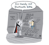 Cartoon: Handykauf (small) by Lo Graf von Blickensdorf tagged vampir,shop,handy,bluetooth,blut,tanz,der,vampire,blutsauger,horror,transsylvanien