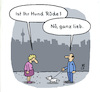 Cartoon: Hundebesitzer (small) by Lo Graf von Blickensdorf tagged hund,rüde,herrchen,frauchen,frage,lieb,hündchen,besitzer,straße