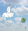 Cartoon: Oh Gott 2 (small) by Lo Graf von Blickensdorf tagged coronavirus,erde,pandemie,quarantäne,covid19,erdkugel,planet,wolke,glaube,gott,himmel,gottvater,herr,gottheit,heiligenschein,jesus,krank,erdbevölkerung