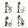 Cartoon: Striptease 3 of 4 (small) by mortimer tagged mortimer,mortimeriadas,cartoon,consumismo,wc,toilet,retrete,moleskine,nudism,striptease