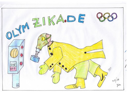 Cartoon: RIO OLYMPIADE 2016 (medium) by skätch-up tagged 2016,winner,sports,virus,zika,brazil,rio,games,olympic
