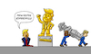 Cartoon: Trump Kompromiss (small) by Sven Raschke tagged donald,trump,usa,black,lives,matter,rassismus,statuen,amerika