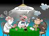 Cartoon: Affenpocken (small) by Chris Berger tagged infektion,krankheit,zoonose,affenpocken,affen,menschen,überträger,pandemie