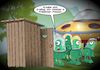 Cartoon: Begegnung der dritten Art (small) by Chris Berger tagged klo,häusl,aliens,ausserirdische,besuch
