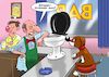 Cartoon: Eau de Toilette (small) by Chris Berger tagged hund,klo,wasser,bar,barkeeper