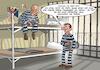 Cartoon: Gefängnis (small) by Chris Berger tagged gefängnis,ikea,nacktheit,nackt,anzeige,verkäufer