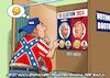 Cartoon: Präsidentenwahl USA (small) by Joshua Aaron tagged usa,biden,trump,wahl,2024,emoji,dummheit,degeneration,übergewicht,waffen