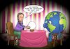 Cartoon: Wahrsagerin (small) by Chris Berger tagged wahrsagen,fortune,teller,greta,thunberg,umweltverschmutzung,klima,treibhauseffekt,fridays,for,future,klimaaktivisten