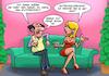 Cartoon: Zu wenig Sex (small) by Chris Berger tagged treffen,party,bekanntschaft,sex,gespräch,kennenlernen