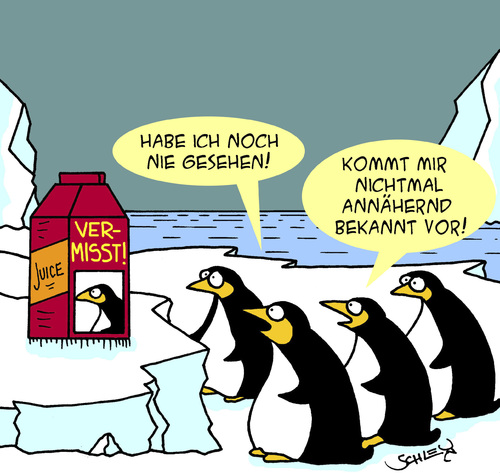 Cartoon: Vermisst! (medium) by Karsten Schley tagged pinguine,tiere,natur,arktis,tiere,pinguine,natur,arktis