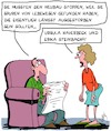 Cartoon: Baustop (small) by Karsten Schley tagged neubauten,fossilien,geschichte,lebewesen,neanderthaler,deutschland,haverbeck,steinbach,nazis,demokratie,faschismus,rechtsextremismus,politik