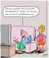 Cartoon: Blöde Fakten! (small) by Karsten Schley tagged fernsehen,medien,zuschauer,glaubwürdigkeit,wahrnehmung,fakten,fake,news,bildung,meinung,politik,gesellschaft