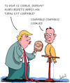 Cartoon: Coupable! (small) by Karsten Schley tagged donald,trump,jeremy,hunt,moyen,orient,iran,politique,arabie,saoudite,guerre,business