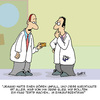 Cartoon: Das testen wir mal! (small) by Karsten Schley tagged medizin,ärzte,krankenhäuser,gesundheit,krankheiten,tests,unfälle,patienten,kreditkarten,business