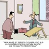 Cartoon: Die halbe Firma! (small) by Karsten Schley tagged business,wirtschaft,partnerschaft,teilhaber,büro,arbeit,arbeitsplatz,arbeitgeber,arbeitnehmer