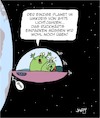 Cartoon: Einparken (small) by Karsten Schley tagged aliens,raumschiffe,einparken,weltraum,talent,piloten,science,fiction,ufos