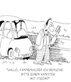 Cartoon: Elektroauto (small) by Karsten Schley tagged emobilität,technik,wirtschaft,autos,individualverkehr,transport,ladestationen,infrastruktur,politik,umwelt,gesellschaft