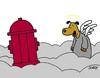 Cartoon: Hunde-Paradies (small) by Karsten Schley tagged tiere,hunde,religion,himmel,paradies,christentum,tod,kirche