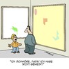 Cartoon: Ich schwör! (small) by Karsten Schley tagged kinder,museen,eltern,familie,kunst,bilder,malerei,bildung