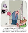 Cartoon: Künstliche Intelligenz (small) by Karsten Schley tagged ki,büro,business,wirtschaft,technik,performance,arbeit,arbeitgeber,arbeitnehmer,leistung,karriere,stress,druck,gesellschaft