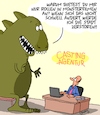 Cartoon: Monströs! (small) by Karsten Schley tagged filme,tv,kultur,schauspieler,casting,agenturen,ruhm,filmrollen,medien,erfolg,gesellschaft
