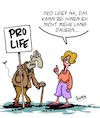 Cartoon: Pro und Contra (small) by Karsten Schley tagged abtreibung,frauenrechte,selbstbestimmung,politik,philosophie,medizin,wissenschaft,gesellschaft