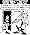 Cartoon: Putins Rache (small) by Karsten Schley tagged putin,russland,rt,medien,youtube,propaganda,falschmeldungen,technik,internet,gesellschaft