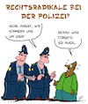 Cartoon: Rechtsextremes Netzwerk (small) by Karsten Schley tagged polizei,deutschland,terrorismus,rechtsextremismus,grundgesetz,politik,neonazis,gesellschaft,justiz