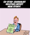 Cartoon: Relotius - Seine neue Story (small) by Karsten Schley tagged relotius,spiegel,journalismus,fakenews,baerbock,lebenslauf,medien,politik,gesellschaft,deutschland