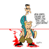 Cartoon: Rote Linie (small) by Karsten Schley tagged syrien,krieg,terror,zivilisten,tod,assad,putin,russland,kriegsverbrechen,europa,gesellschaft,giftgas,deutschland