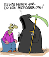 Cartoon: Toller Job! (small) by Karsten Schley tagged leben,tod,alter,jobs,arbeit,motivation,mythen,legenden,karriere,gesellschaft,deutschland