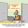 Cartoon: Voll doof! (small) by Karsten Schley tagged arbeit,business,arbeitgeber,arbeitnehmer,jobs,kundenservice,intelligenz,arbeitsplätze