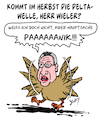 Cartoon: Wieler Delta Panik! (small) by Karsten Schley tagged coronavirus,deltavariante,wieler,rki,panikmache,bürgerrechte,politik,gesundheit,medien,gesellschaft,deutschland