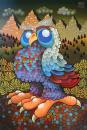 Cartoon: Owl (small) by Guido Vedovato tagged owl,nature,animals,naive