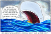 Cartoon: Auf See (small) by Yavou tagged zahnarzt,dentist,rubber,boat,see,ocean,ozean,dinghy,pottwal,whale,wal,pot,cetacean
