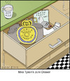 Cartoon: Junk Drawer (small) by noodles tagged boxing,junk,drawer,mike,tyson,ear,pigeon