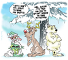 Cartoon: Elf Esteem (small) by NEM0 tagged elf,christmas,xmas,santa,clauss,rudolf,deer,white,bear,winter,snow