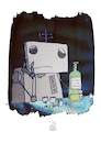 Cartoon: Aroma (small) by Koppelredder tagged ki ai aroma roboter künstlicheintelligenz künstlichearomen tristesse